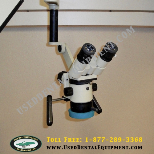 tobacco Short life City Microscope Global Surgical Microscope Wall or Ceiling Mount *Used*